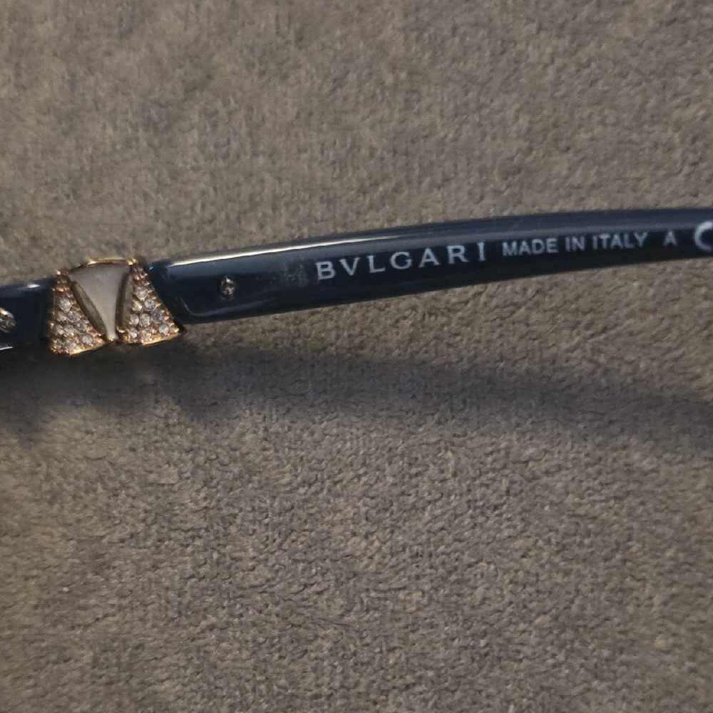 Bulgari Blue and Gold Accented Eyewear - Picture 3 of 4